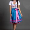 Allgäu Rebell Dirndl ” Bianca ” In Türkis 20