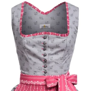 Almsach Midi Dirndl In Grau 11