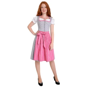 Almsach Midi Dirndl In Grau 19