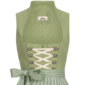 Almsach Midi Dirndl Mona In Grün / Grün / Blau 9