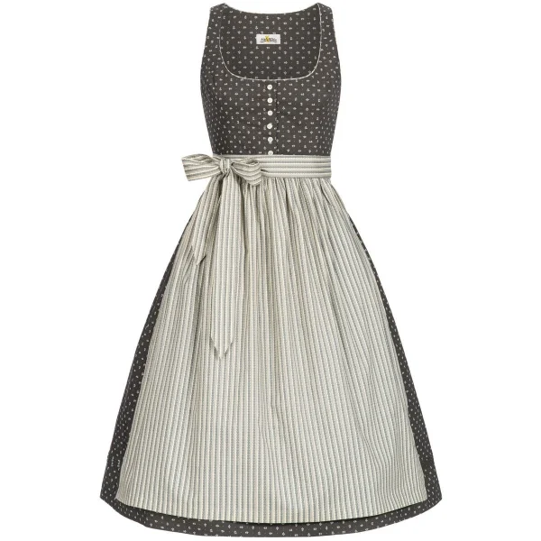 Almsach Midi Dirndl Patricia In Grau 1