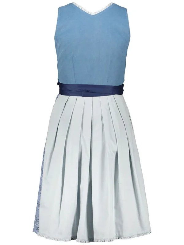 Alpenfee Dirndl “Feli” In Blau/ Hellblau 3