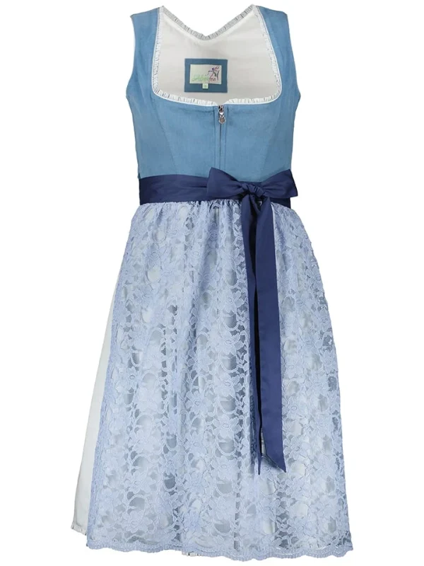 Alpenfee Dirndl “Feli” In Blau/ Hellblau 1