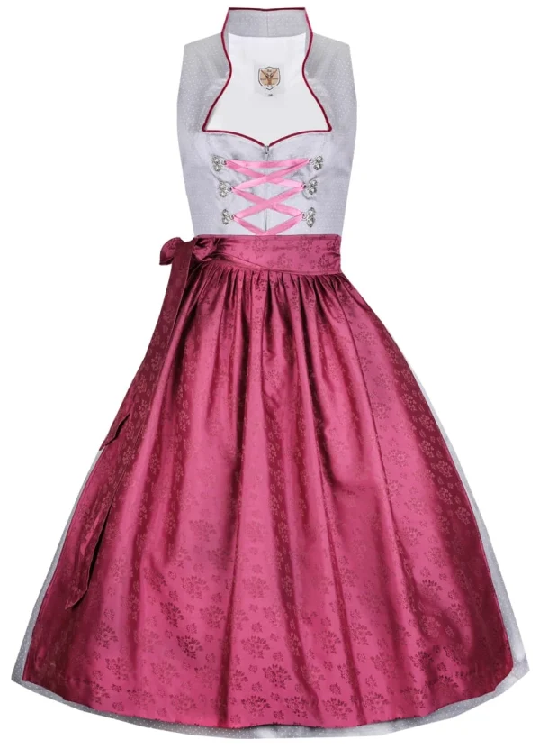 Apple Of My Eye Midi Dirndl In Grau 1