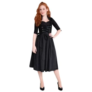 Apple Of My Eye Midi Dirndl In Schwarz 19