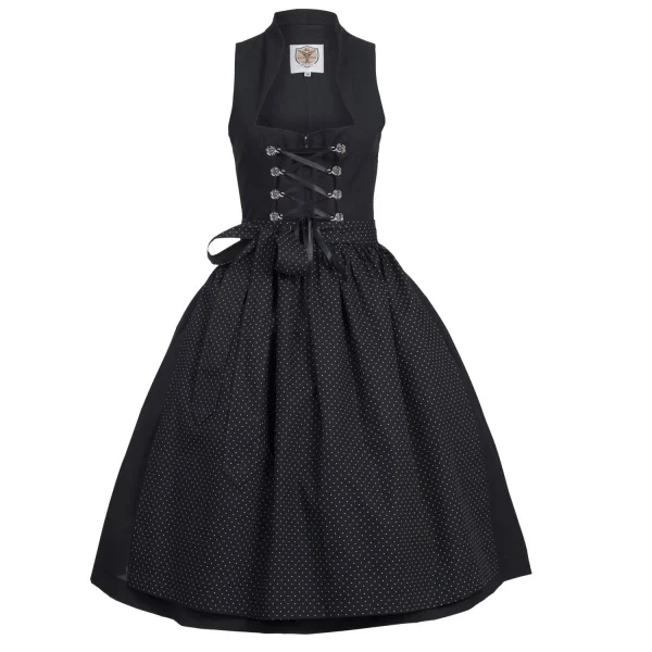 Apple Of My Eye Midi Dirndl In Schwarz 1