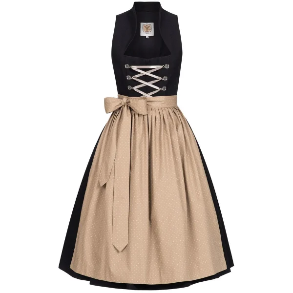 Apple Of My Eye Midi Dirndl In Schwarz 1