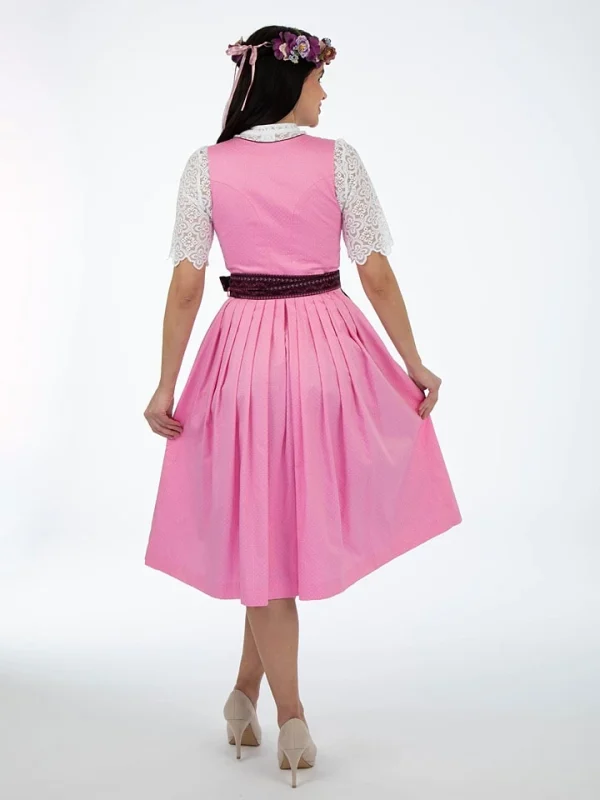 BERWIN & WOLFF Dirndl In Rosa/ Schwarz 3