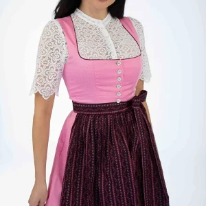 BERWIN & WOLFF Dirndl In Rosa/ Schwarz 10