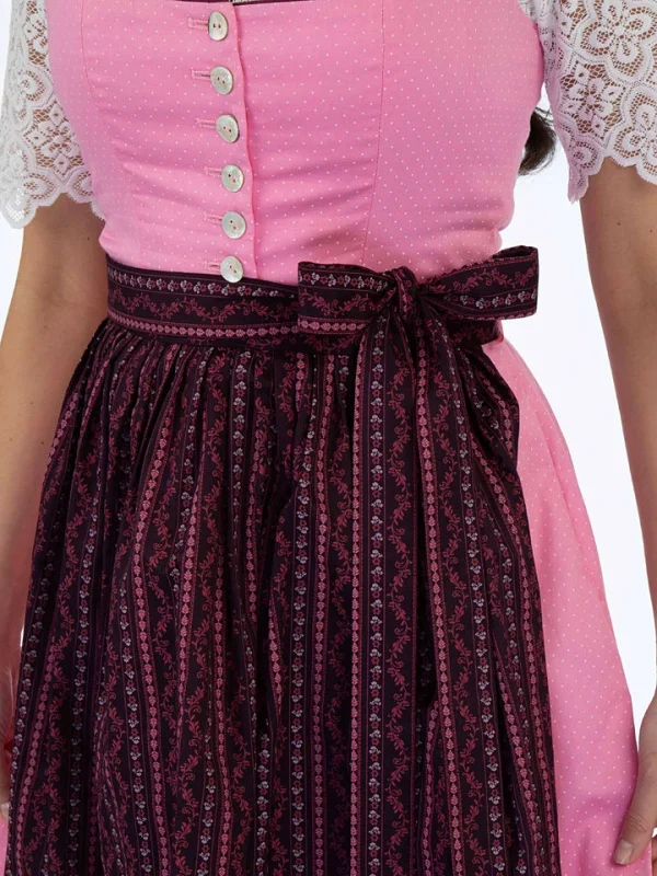 BERWIN & WOLFF Dirndl In Rosa/ Schwarz 5