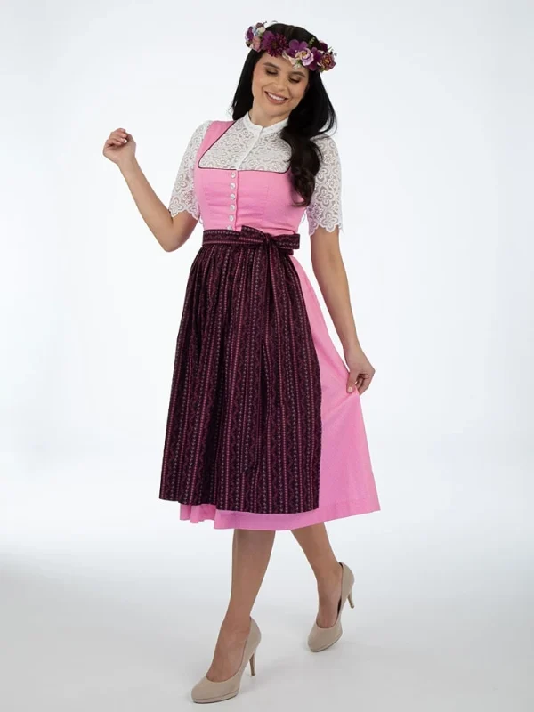 BERWIN & WOLFF Dirndl In Rosa/ Schwarz 1