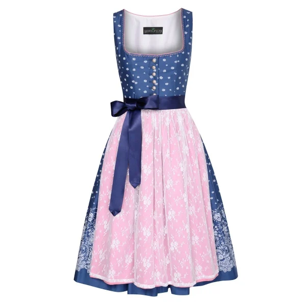 Berwin Und Wolff Midi Dirndl In Blau 1