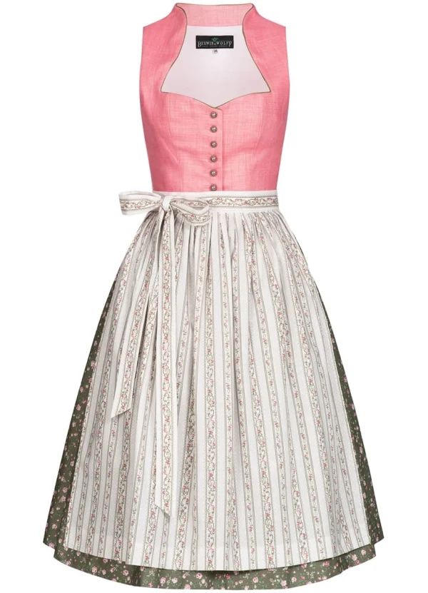 Berwin Und Wolff Midi Dirndl In Rosa 1