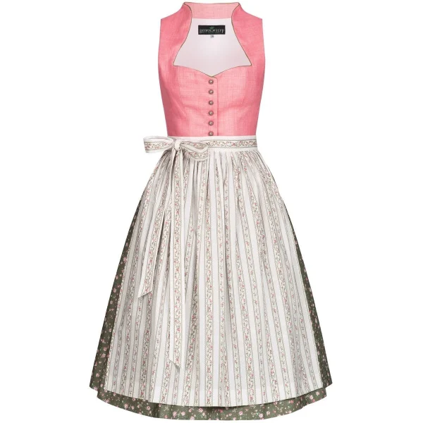 Berwin Und Wolff Midi Dirndl In Rosa 3