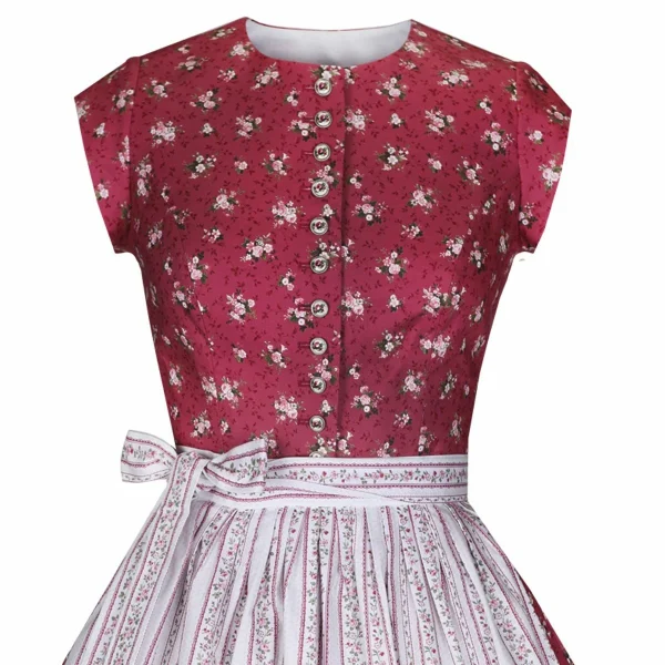 Berwin Und Wolff Midi Dirndl In Weinrot 4