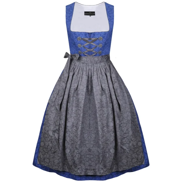 Berwin Und Wolff Midi Dirndl Mona In Blau 1