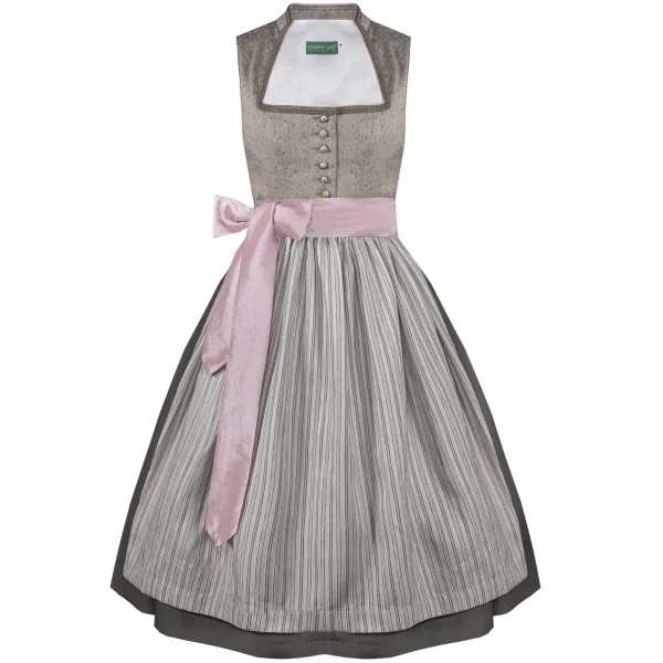 Country Line Midi Dirndl In Beige 1