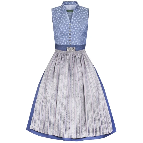 Country Line Midi Dirndl In Blau 1