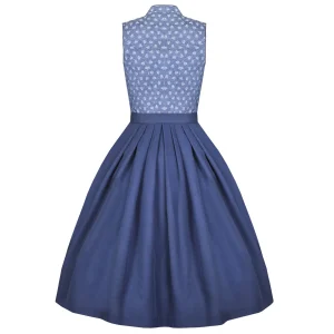 Country Line Midi Dirndl In Blau 16