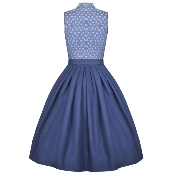 Country Line Midi Dirndl In Blau 6