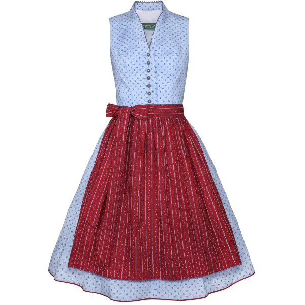 Country Line Midi Dirndl In Blau 1