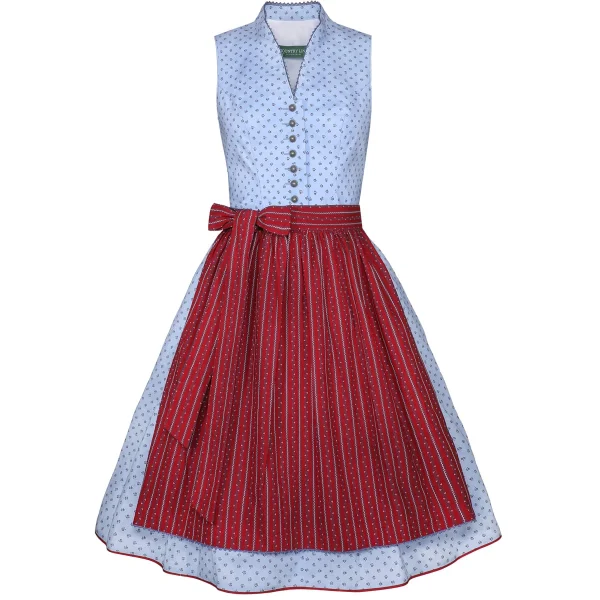 Country Line Midi Dirndl In Blau 3