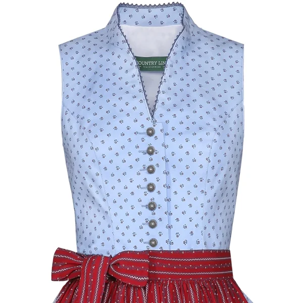 Country Line Midi Dirndl In Blau 4