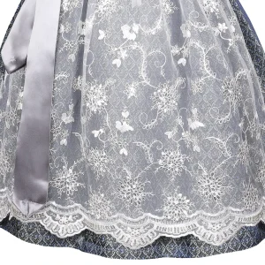 Country Line Midi Dirndl In Blau 14