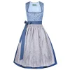 Country Line Midi Dirndl In Blau 25