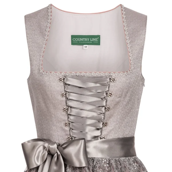 Country Line Midi Dirndl In Grau 3