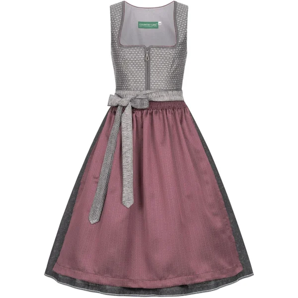 Country Line Midi Dirndl In Grau 1