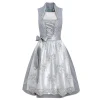 Country Line Midi Dirndl In Grau 22