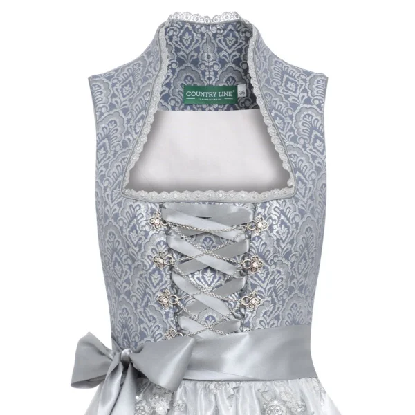 Country Line Midi Dirndl In Grau 3