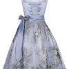 Country Line Midi Dirndl In Hellblau 25