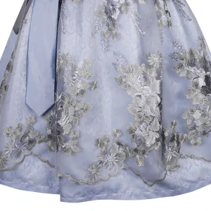 Country Line Midi Dirndl In Hellblau 14