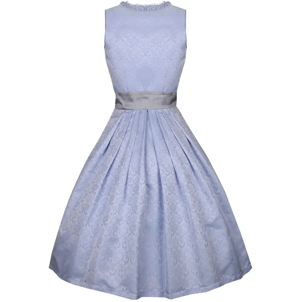 Country Line Midi Dirndl In Hellblau 6