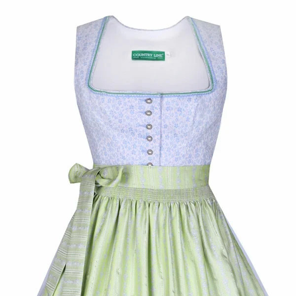 Country Line Midi Dirndl In Hellblau 4