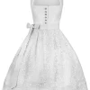 Country Line Midi Dirndl In Hellgrau 20