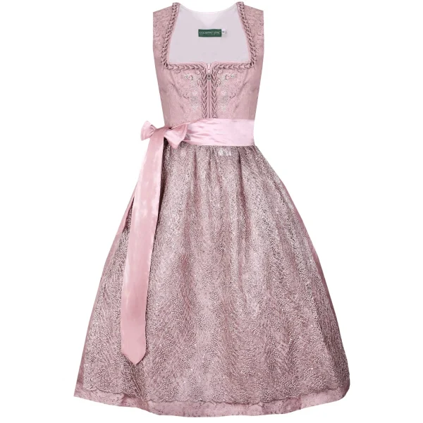 Country Line Midi Dirndl In Mauve 3