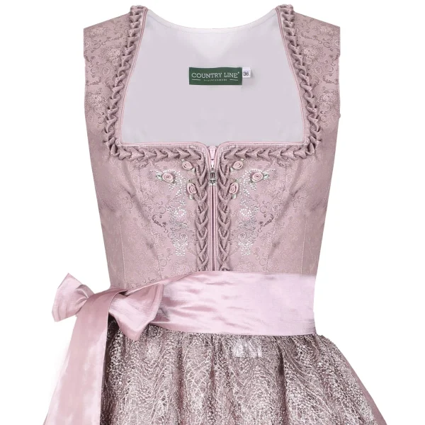 Country Line Midi Dirndl In Mauve 4