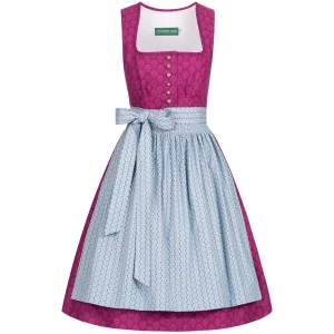 Country Line Midi Dirndl In Pink 11