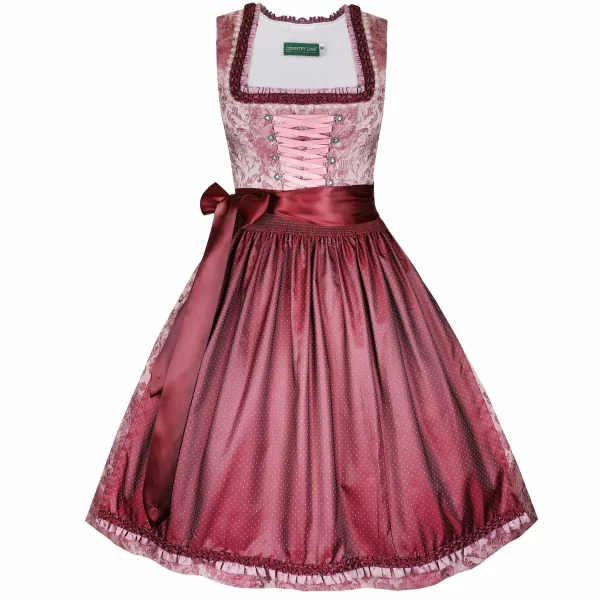 Country Line Midi Dirndl In Rosa 3