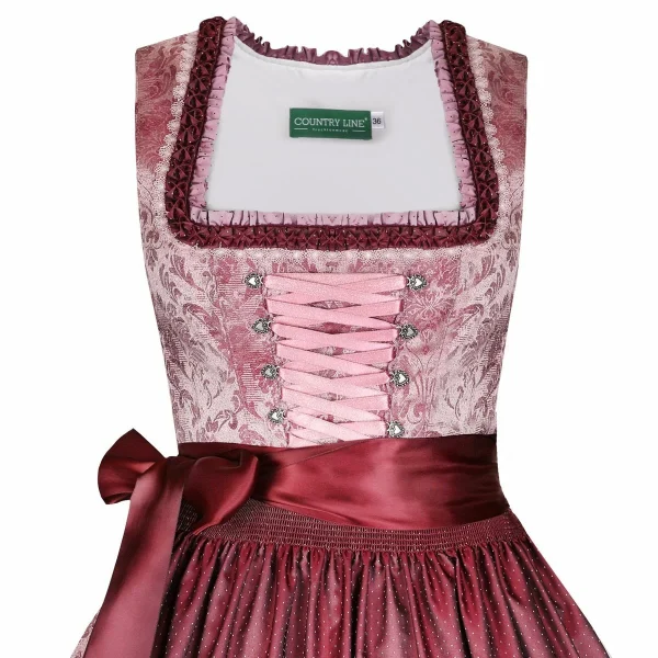 Country Line Midi Dirndl In Rosa 4