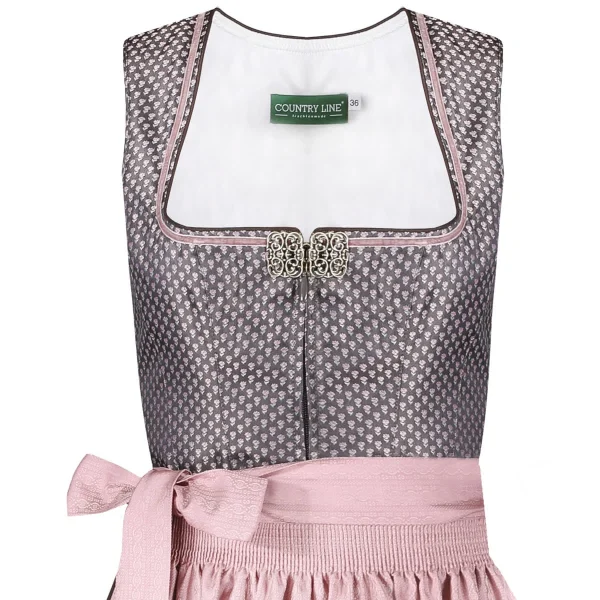 Country Line Midi Dirndl In Rose 3