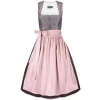 Country Line Midi Dirndl In Rose 23