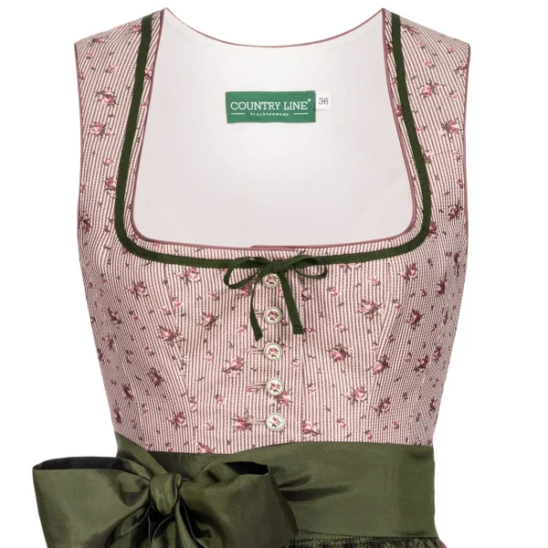 Country Line Midi Dirndl In Rose 4