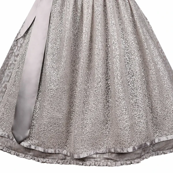 Country Line Midi Dirndl In Silber 6