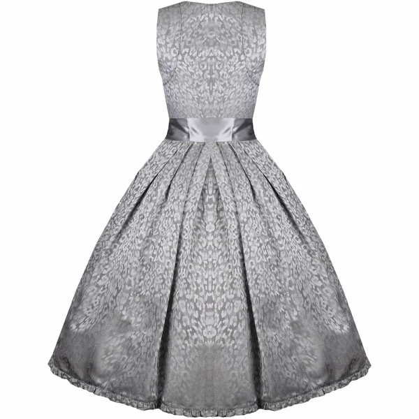 Country Line Midi Dirndl In Silber 7