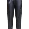 DreiMaster Vintage Lederhose Embell In Schwarz 23