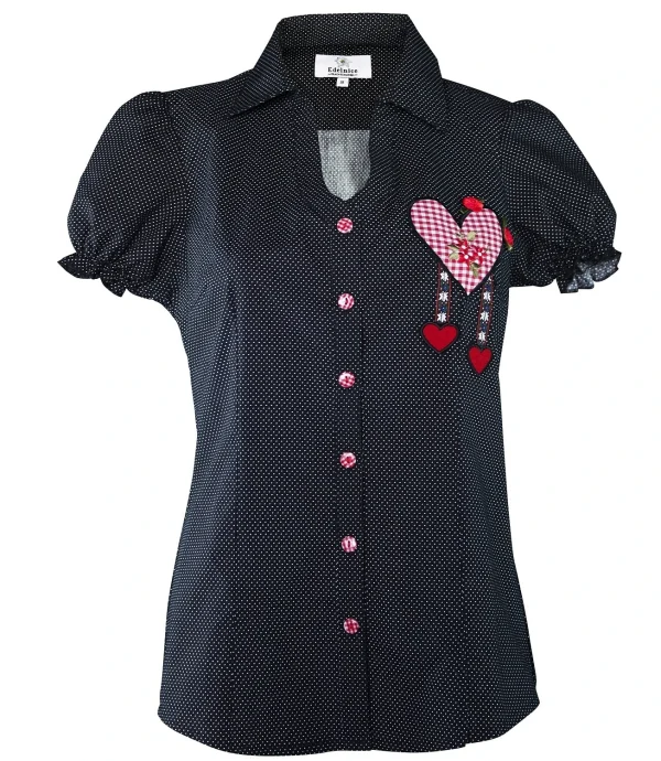 Edelnice Bluse In Schwarz 1